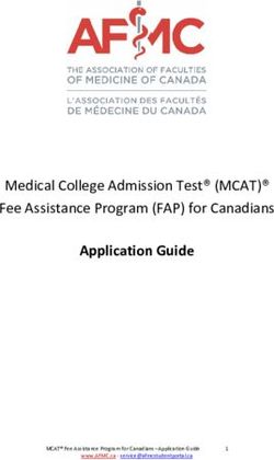 Application Guide Medical College Admission Test (MCAT) Fee Assistance Program (FAP) for Canadians