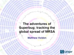 The adventures of Superbug; tracking the global spread of MRSA - Matthew Holden