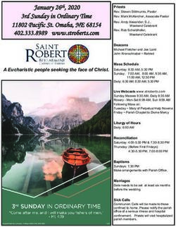 3rd Sunday in Ordinary Time 11802 Pacific St. Omaha, NE 68154 www.stroberts.com