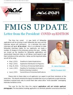 FMIGS UPDATE Letter from the President COVID-19 EDITION - AAGL