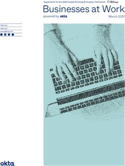 Businesses at Work powered by March 2021 - Okta