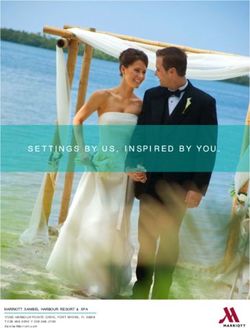 SETTINGS BY US, INSPIRED BY YOU - Marriott