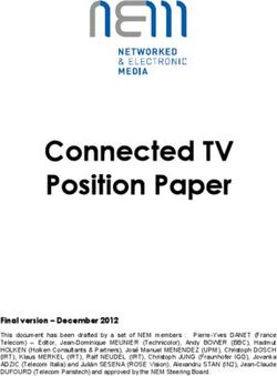 Connected TV Position Paper