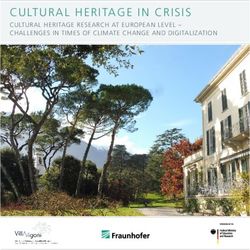 CULTURAL HERITAGE IN CRISIS - CULTURAL HERITAGE RESEARCH AT EUROPEAN LEVEL - CHALLENGES IN TIMES OF CLIMATE CHANGE AND DIGITALIZATION - BMBF