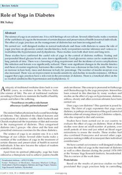 Role of Yoga in Diabetes - BK Sahay