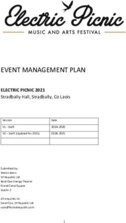 EVENT MANAGEMENT PLAN - ELECTRIC PICNIC 2021 - Laois County Council