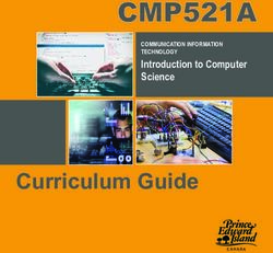 CMP521A - Curriculum Guide - Government of ...