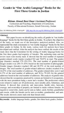 Gender in "Our Arabic Language" Books for the First Three Grades in Jordan