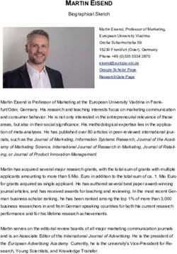 MARTIN EISEND Biographical Sketch - Faculty of Business Administration and ...