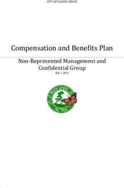 Confidential Group - CITY OF PACIFIC GROVE July 1, 2021