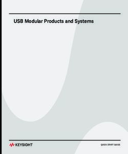 USB Modular Products and Systems - QUICK START GUIDE