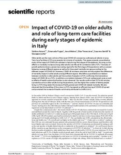 Impact of COVID 19 on older adults and role of long term care facilities during early stages of epidemic in Italy - Nature