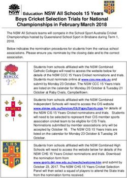 NSW All Schools 15 Years Boys Cricket Selection Trials for National Championships in February/March 2018