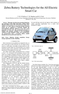 Zebra Battery Technologies for the All Electric Smart Car