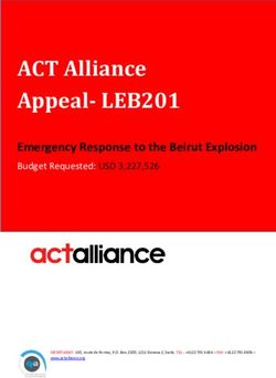 ACT Alliance Appeal- LEB201 - Emergency Response to the Beirut Explosion Budget Requested: USD 3,227,526 - ReliefWeb