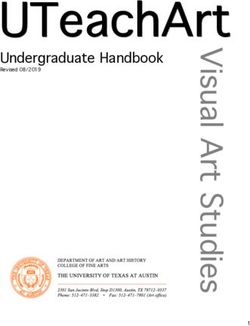 UUUTTTeeeaaaccchhhAAArrrttt - Undergraduate Handbook Revised 08/2019 - Department of Art and Art History