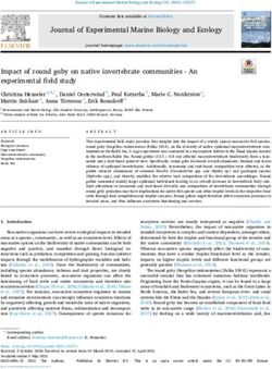 Journal of Experimental Marine Biology and Ecology - An ...