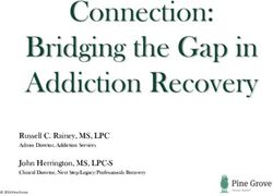 Connection: Bridging the Gap in Addiction Recovery - Russell C. Rainey, MS, LPC John Herrington, MS, LPC-S - Mississippi Nurses Association