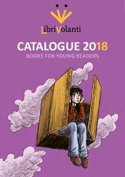 CATALOGUE 2018 BOOKS FOR YOUNG READERS