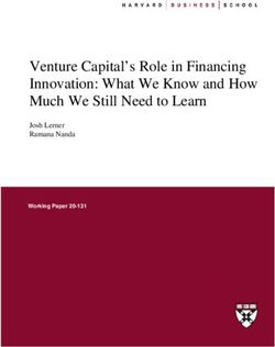 Venture Capital's Role in Financing Innovation: What We Know and How Much We Still Need to Learn - Josh Lerner Ramana Nanda - Harvard ...
