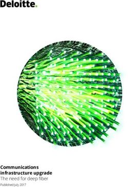 Communications infrastructure upgrade - The need for deep fiber Published July 2017 - Deloitte