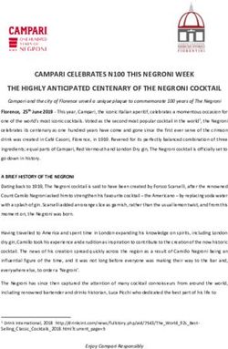 CAMPARI CELEBRATES N100 THIS NEGRONI WEEK THE HIGHLY ANTICIPATED CENTENARY OF THE NEGRONI COCKTAIL - Campari Group