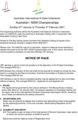 NOTICE OF RACE - Australian International A ...