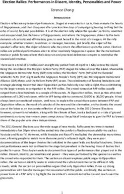 Election Rallies: Performances in Dissent, Identity, Personalities and Power - Academia | SG