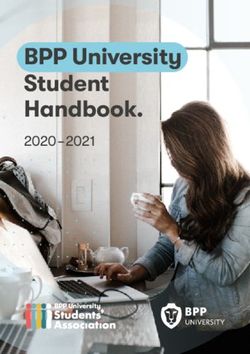 BPP University Student Handbook 2020-2021 - BPP Students' Association