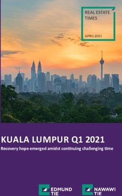 KUALA LUMPUR Q1 2021 Recovery hope emerged amidst continuing challenging time - Edmund Tie