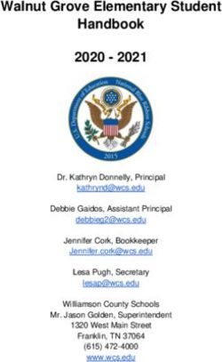 Walnut Grove Elementary Student Handbook 2020 2021 - Williamson ...