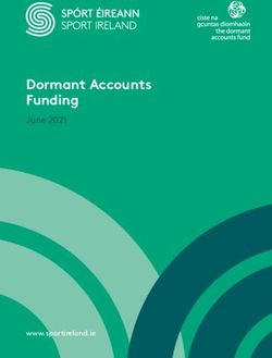 Dormant Accounts Funding - June 2021 - www.sportireland.ie - Sport Ireland