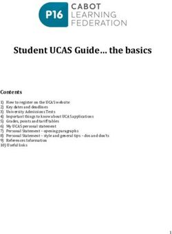 Student UCAS Guide the basics - CLF Post 16