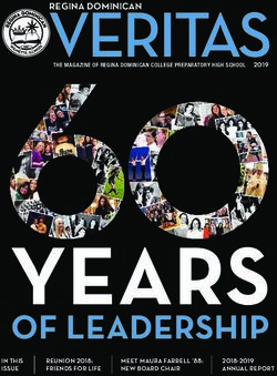 REGINA DOMINICAN VERITAS - IN THIS - Regina Dominican High School