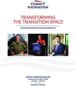 2021 THE TRANSITION SPACE - VIRTUAL CAMPAIGN KICK OFF - The COMMIT Foundation