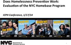 Does Homelessness Preven-on Work: Evalua-on of the NYC Homebase Program - ICPH Conference, 1/17/14
