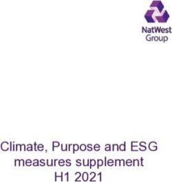 Climate, Purpose and ESG measures supplement - H1 2021