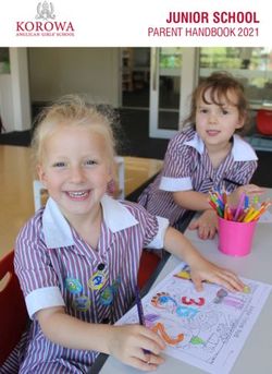 JUNIOR SCHOOL PARENT HANDBOOK 2021
