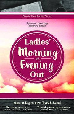 Morning Evening Ladies' Out - General Registration (Fireside Room) - Ellerslie Road ...