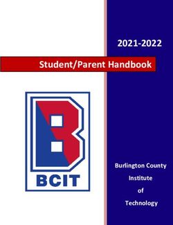Student/Parent Handbook 2021-2022 - Burlington County Institute of Technology