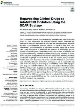 Repurposing Clinical Drugs as AdoMetDC Inhibitors Using the SCAR Strategy - Frontiers