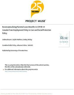 Reconceptualizing Parental Leave Benefits in COVID-19 Canada: From Employment Policy to Care and Social Protection Policy - Andrea Doucet