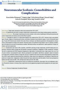 Neuromuscular Scoliosis: Comorbidities and Complications