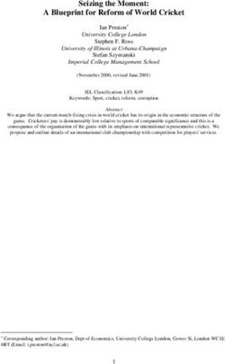 Seizing the Moment: A Blueprint for Reform of World Cricket