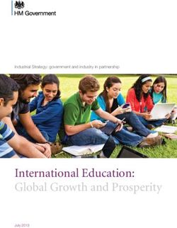 International Education: Global Growth and Prosperity - Industrial Strategy: government and industry in partnership - Kooperation International