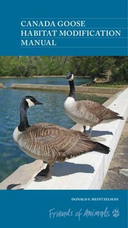 CANADA GOOSE HABITAT MODIFICATION MANUAL - DONALD S. HEINTZELMAN
