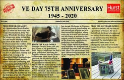 VE DAY 75TH ANNIVERSARY 1945 2020