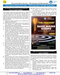 The Current Affairs One Liner - 13th September Till 28th September - Career Power