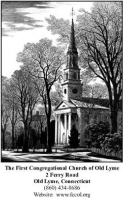 The First Congregational Church of Old Lyme 2 Ferry Road Old Lyme, Connecticut - (860) 434-8686 Website: www.fccol.org