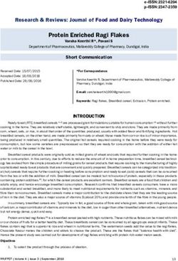 Protein Enriched Ragi Flakes - Semantic Scholar